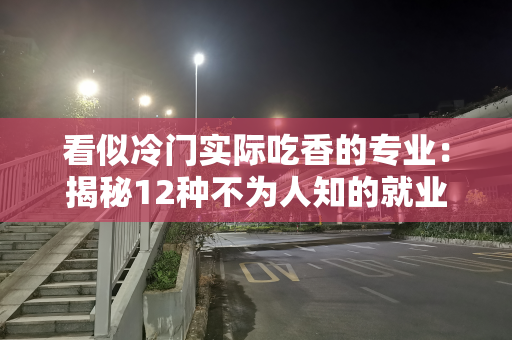 看似冷门实际吃香的专业：揭秘12种不为人知的就业宝藏