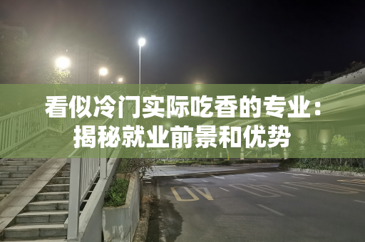 看似冷门实际吃香的专业：揭秘就业前景和优势