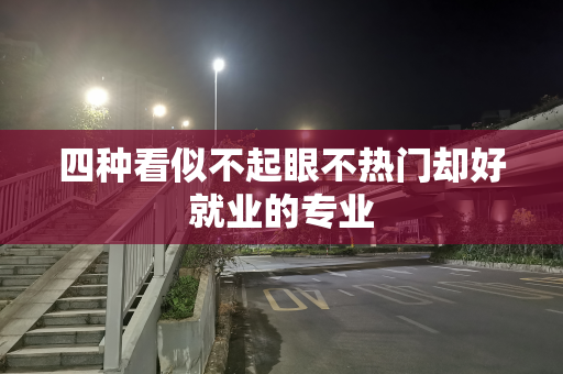 四种看似不起眼不热门却好就业的专业