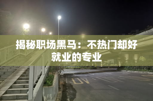 揭秘职场黑马：不热门却好就业的专业