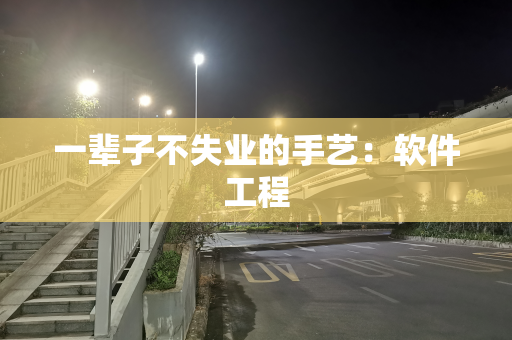 一辈子不失业的手艺：软件工程