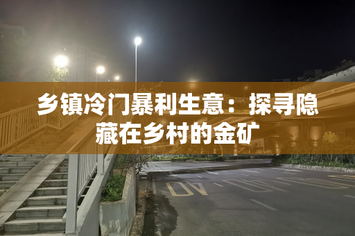 乡镇冷门暴利生意：探寻隐藏在乡村的金矿