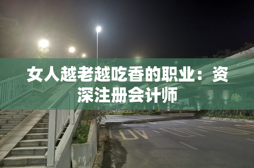 女人越老越吃香的职业：资深注册会计师